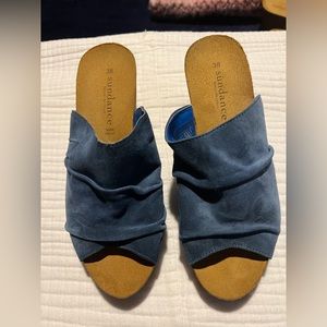 Sundance blue suede shoes, size 8/38
